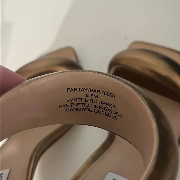 Steve Madden Women's Partay Heeled Stiletto Bronze Color Size 8.5 - Picture 5 of 11